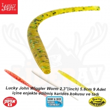 Wiggler Worm 5.8cm 9 Adet Kokulu Lrf Silikonu