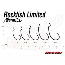 Worm13S Rock Fish Limited Güçlendirilmiş Offset İğne