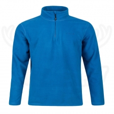 Purna Yarım Fermuarlı Erkek Polar Sweatshirt Açık Mavi