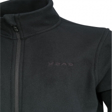 CORK Tam Fermuarlı Erkek Polar Sweatshirt Siyah