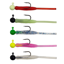 Kendo Hook Worm Jighead+Lrf Silikonu 1gr+4.5cm 5 Adet Head