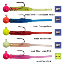 Hook Worm Jighead+Lrf Silikonu 1.5gr+4.5cm 5 Adet
