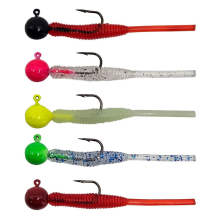 Hook Worm Jighead+Lrf Silikonu 2gr+4.5cm 5 Adet