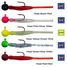 Hook Worm Jighead+Lrf Silikonu 2gr+4.5cm 5 Adet