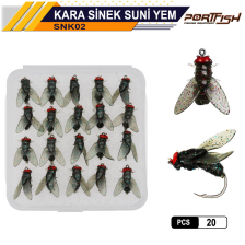 Sinek Suni Yem Siyah 20 Adet