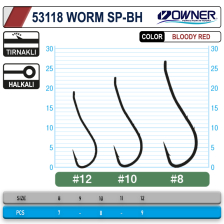 53118 Worm Sp-Bh Bloody Red İğne