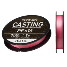 X16 Casting Answer PE 16 Örgü Spin İpi 150mt Pink