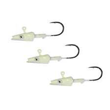 Snake Shad Jighead 10gr Pearl Glow UV (3adet)