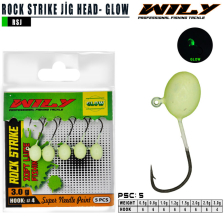 Rock Strike Jighead Glow
