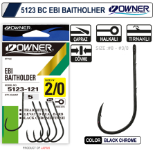 5123 Ebi Baitholder Black Chrome İğne