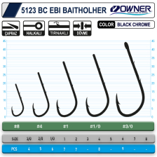 5123 Ebi Baitholder Black Chrome İğne